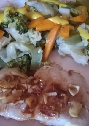 Una foto de Menestrita de verduras y pavo