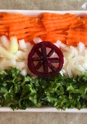 A picture of Tri color salad.