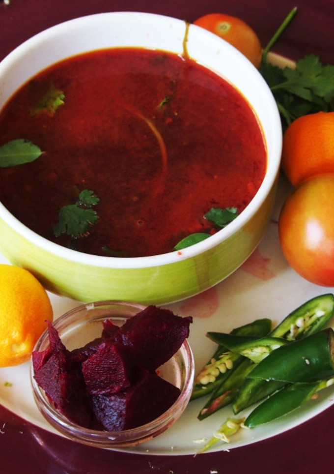 பீட் ரூட் ரசம்(beetroot rasam recipe in tamil) செய்முறை முக்கிய புகைப்படம்