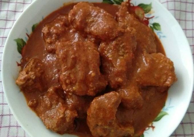 Rendang Daging Pedas Gurih