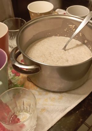Una foto de Crema de avena MUY FÁCIL para toda la familia!😁😋😋