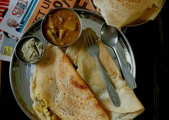 Step-by-Step Guide to Prepare Eric Ripert Instant Brown rice Mix Lentils Masala Dosa