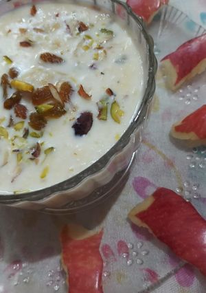 A picture of Apple Kheer.