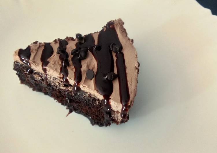 Chocolate poke cake