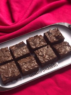 Foto resep Shiny crust brownies