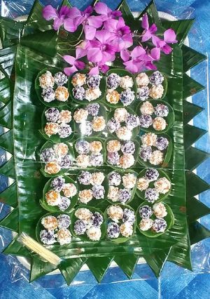 Foto resep Klepon ubi ungu&oranye