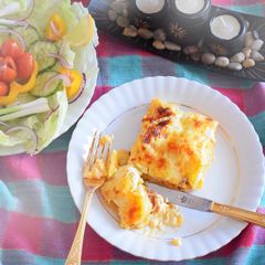 A picture of Layered potato bake.