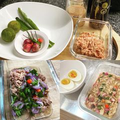 A picture of Spicy tuna salad(Thai-style).