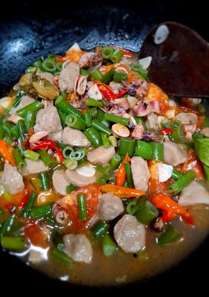 Foto resep Tumis Cumi Asin Bunga Brambang