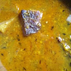 A picture of Yam  curry.
