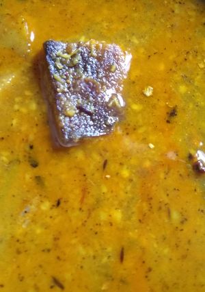A picture of Yam curry.