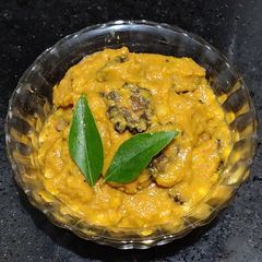 Bittergourd Tuvar dal Curry A picture of Bittergourd Tuvar dal Curry.
