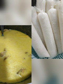 Foto resep Opor ayam kampung + lontong darurat