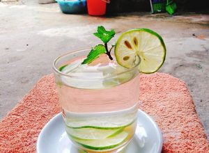 Hình của món Detox-Nước chanh mật ong.