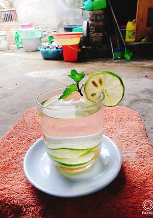 Hình của món Detox-Nước chanh mật ong.