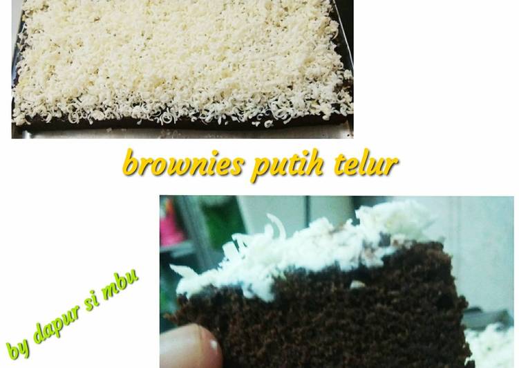 Brownies putih telur