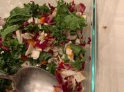 A picture of kales and cabbage