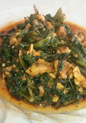 Foto resep Sambal kangkung tempe semangit