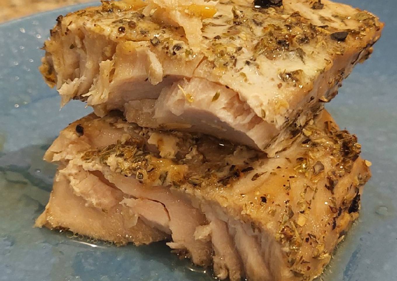 Honey-Butter Baked Tuna Steak