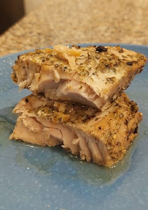 Foto resep Honey-Butter Baked Tuna Steak