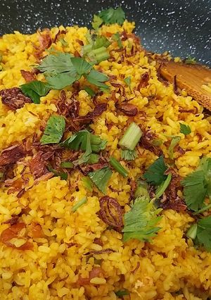 Gambar Nasi goreng kunyit udang kering