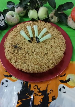 Foto di Sbriciolata stregata mele e zucca con granella di nocciole 👻☠️