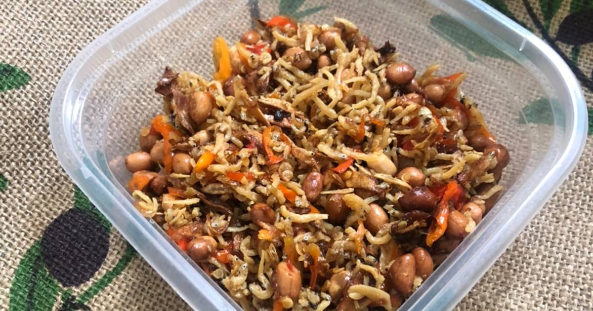  Resep  25 Teri Kacang  Pedas Bumbu Iris Kriuk tahan  lama  