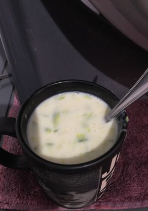 Una foto de Atole de calabacita