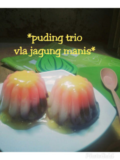 Foto resep *puding trio vla jagung manis*