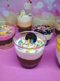 Mousse Cake Coklat vanila (Dessert Cup). Cocok untuk ta'jil