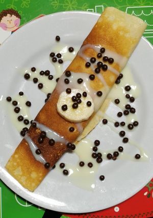 Una foto de Crepes con Plátano