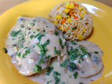 Pollo al champiñón con arroz integral 🍄🍗