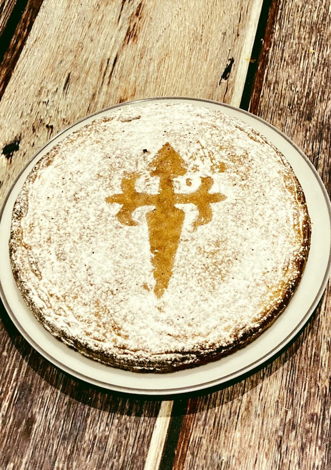 Una foto de Tarta de Santiago