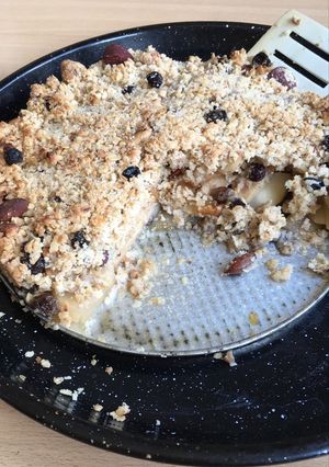 Una foto de Tarta crocante de manzana 🍎🍏🍎