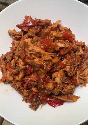 Foto resep Ayam Suwir Pedas Manis