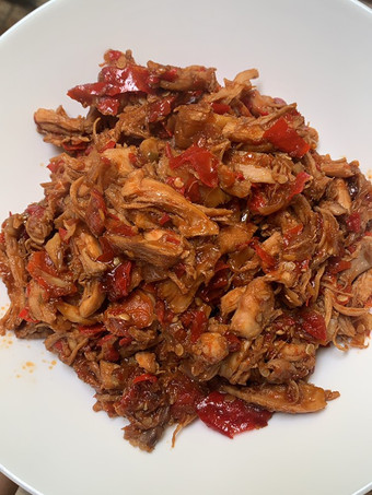 Resep Ayam Suwir Pedas Manis Anti Gagal