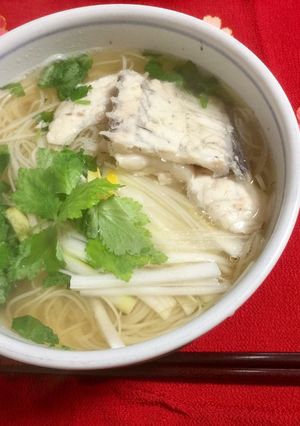 A picture of Japanese Red Snapper Soup Noodle.