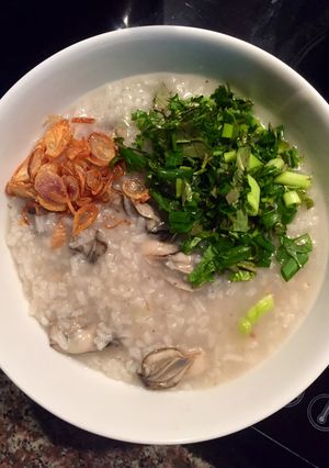 Hình của món Cháo hàu.