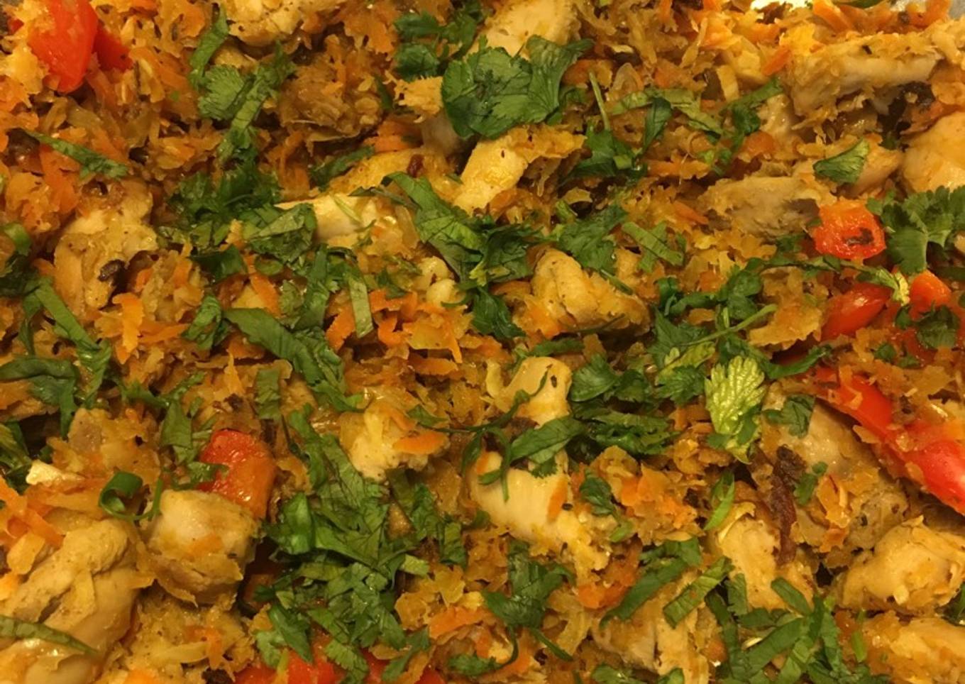Fajitas de Pollo con Vegetales