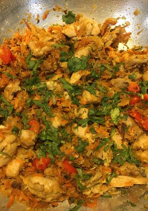 Una foto de Fajitas de Pollo con Vegetales