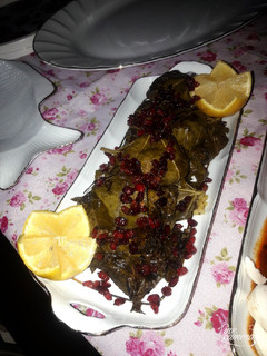 عکسی از دستور دلمه برگ مو
