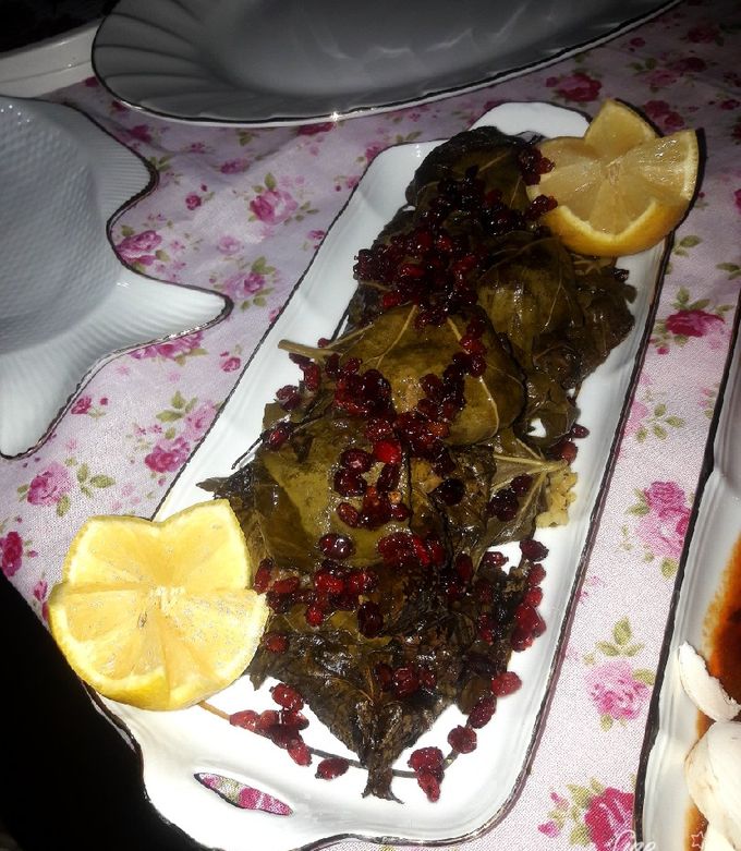 عکسی از دستور دلمه برگ مو