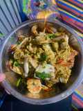 ปูม้า&กุ้งผัดผงกระหรี่