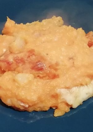 Une photo de Gratin de courge aux lardons