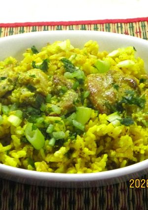 Kókuszos-csirkés rizs recept fotója