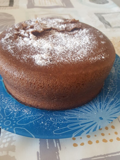Una foto de Bizcocho de galletas y choco express en microondas