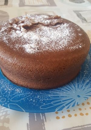 Una foto de Bizcocho de galletas y choco express en microondas