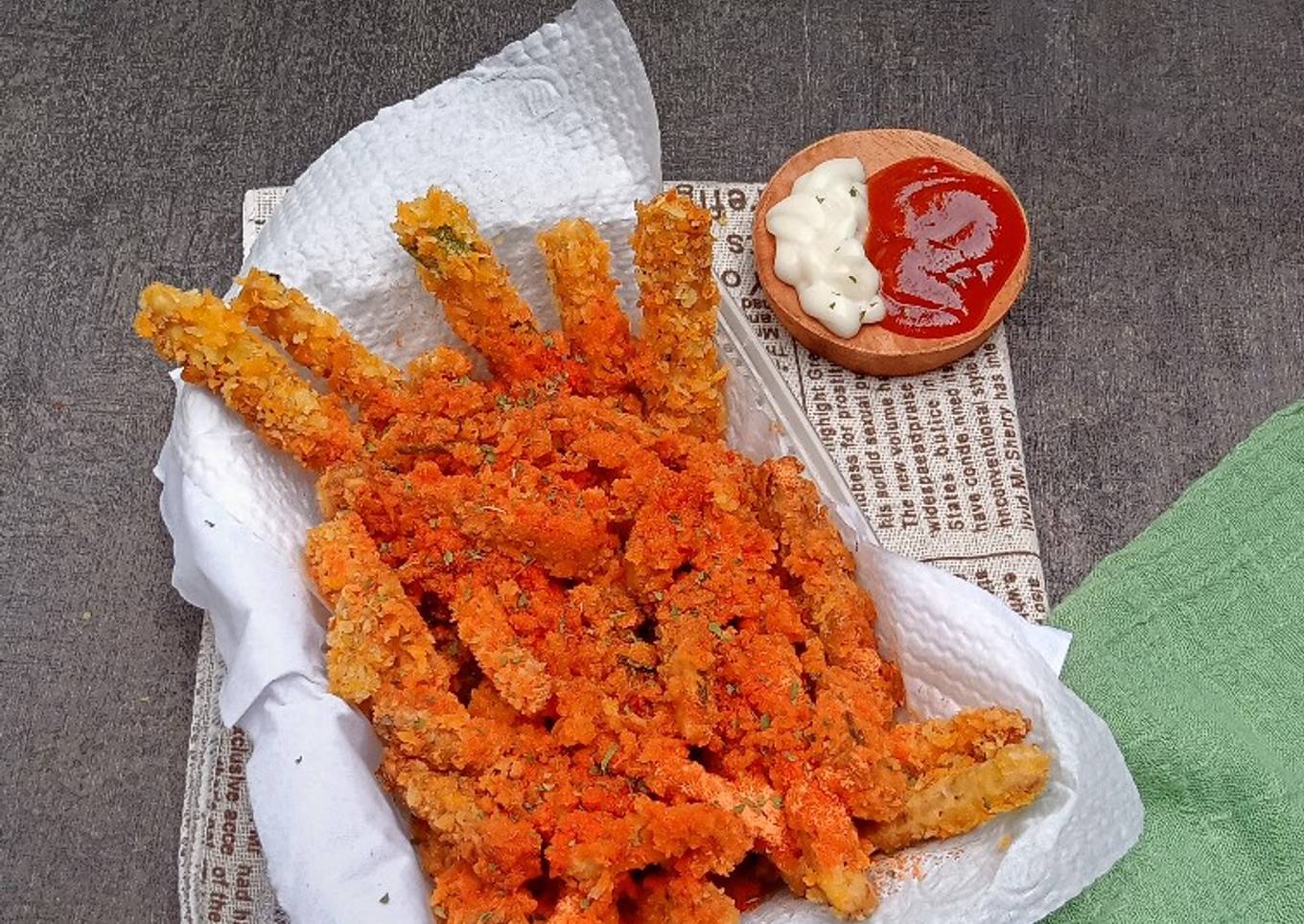 Tempe Stik Crispy Pedas Manis