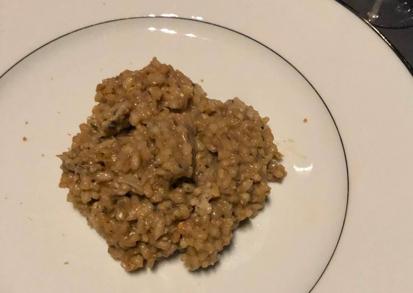 Risotto champignons et St Jacques