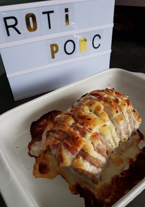Une photo de Rôti de porc bacon/fromage